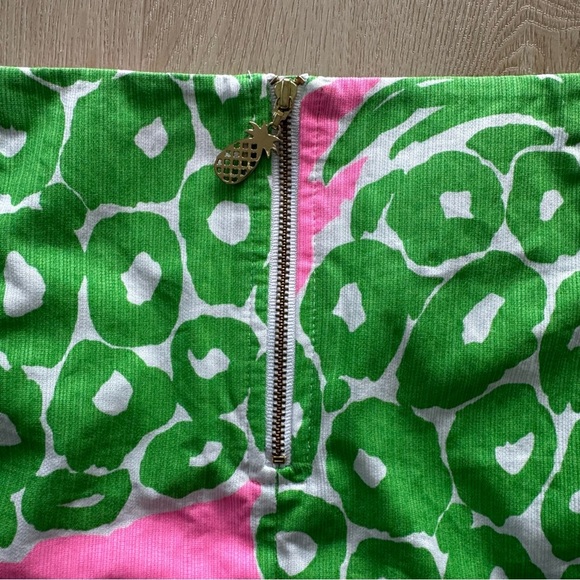 Lilly Pulitzer Pink and Green Pineapple Mini Skirt - Picture 4 of 9